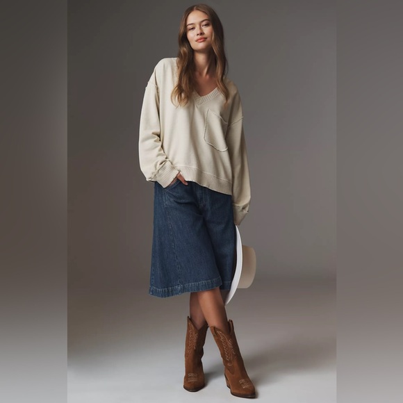 Anthropologie Pilcro The Montana Pocket Knit Top - Picture 2 of 8